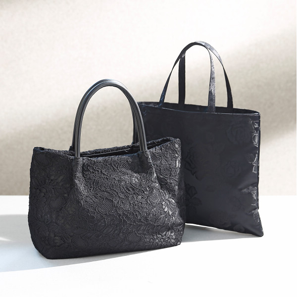 日本製レース＆ローズエレガンス手さげセットのサムネイル画像2