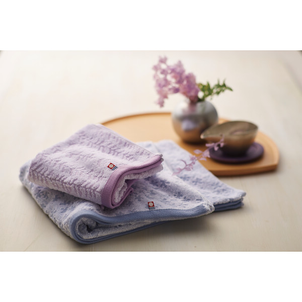 今治藤すみれ　バスタオルセット（木箱入）のサムネイル画像2