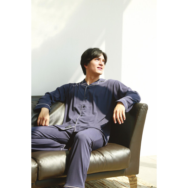 ニューピース　リカバリーパジャマセット（ロング） ネイビーＳのサムネイル画像5