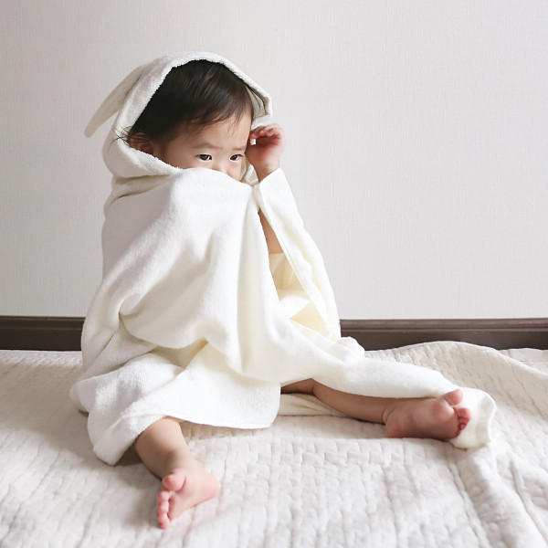 ｓａｍｐｏ－さんぽ－　オーガニックバスポンチョ うさぎのサムネイル画像2