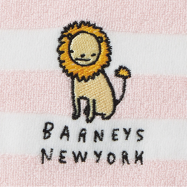 ＢＡＲＮＥＹＳ ＮＥＷ ＹＯＲＫ ライオン刺繍入りボーダー柄スタイ