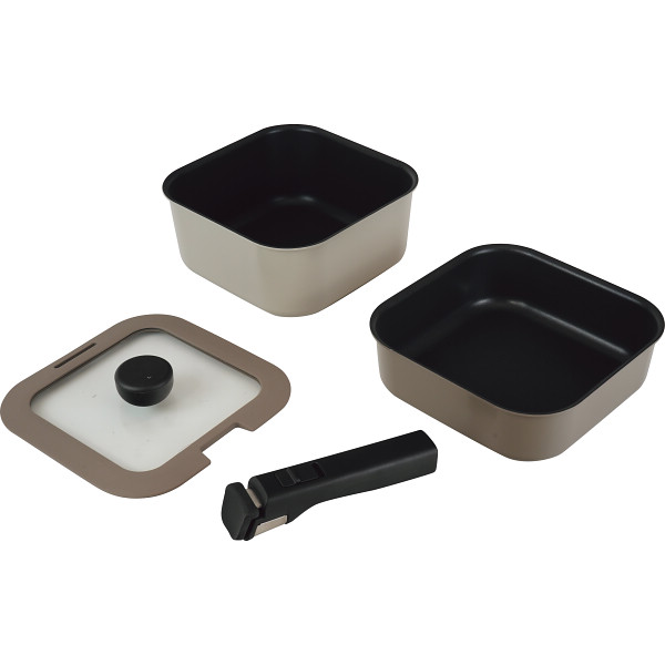 レクトメイト　角型着脱（１８ｃｍ）４点セット グレージュのサムネイル画像1