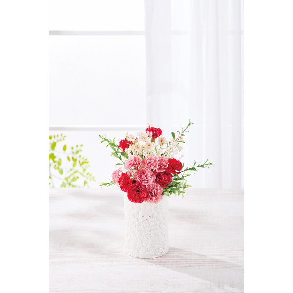 【母の日専用】フラワーミッフィー　お花いっぱいフラワーベース　アートフラワーギフのサムネイル画像2