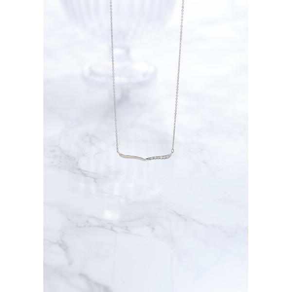 バースタイルネックレス シルバーのサムネイル画像2