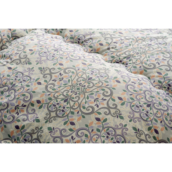 ウール１００％掛けふとん カーキ系のサムネイル画像1