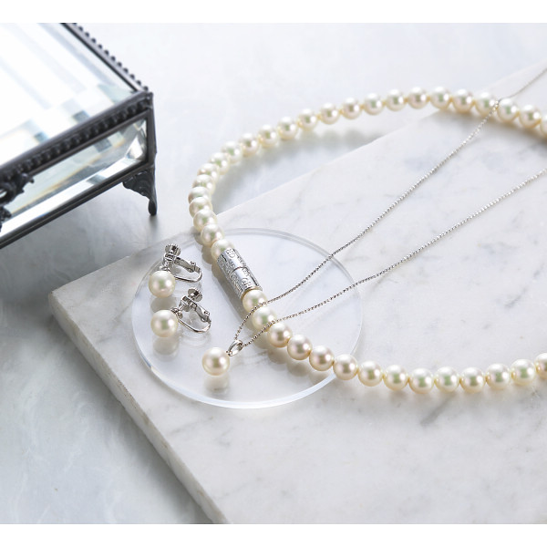 ジョルジュ・レッシュ　泉州の貝パール３点セット（イヤリング） ホワイトのサムネイル画像3