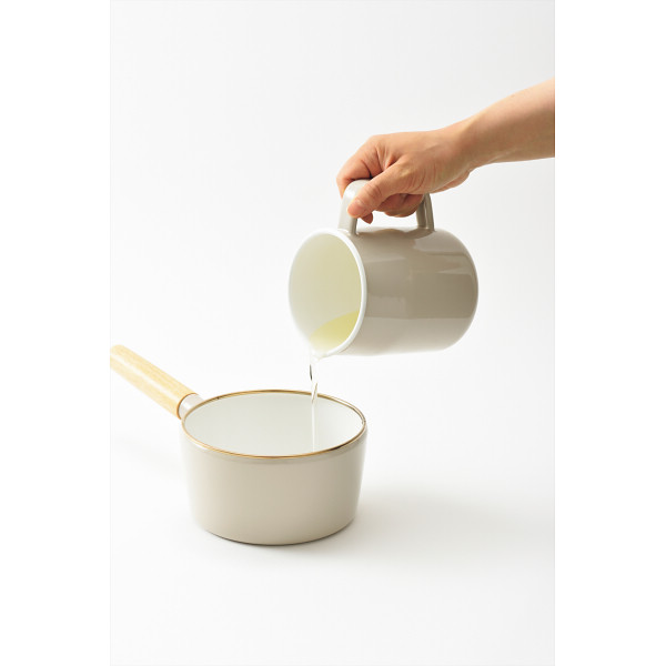 ホーローオイルポット１．０Ｌ グレージュのサムネイル画像3