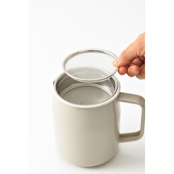 ホーローオイルポット１．０Ｌ グレージュのサムネイル画像4