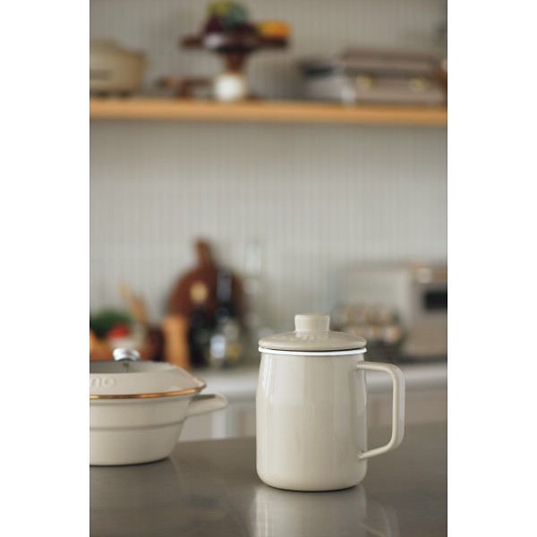 ホーローオイルポット１．０Ｌ グレージュのサムネイル画像7