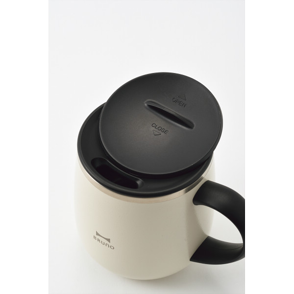 蓋つきステンレスマグ　ｓｈｏｒｔ アイボリーのサムネイル画像2