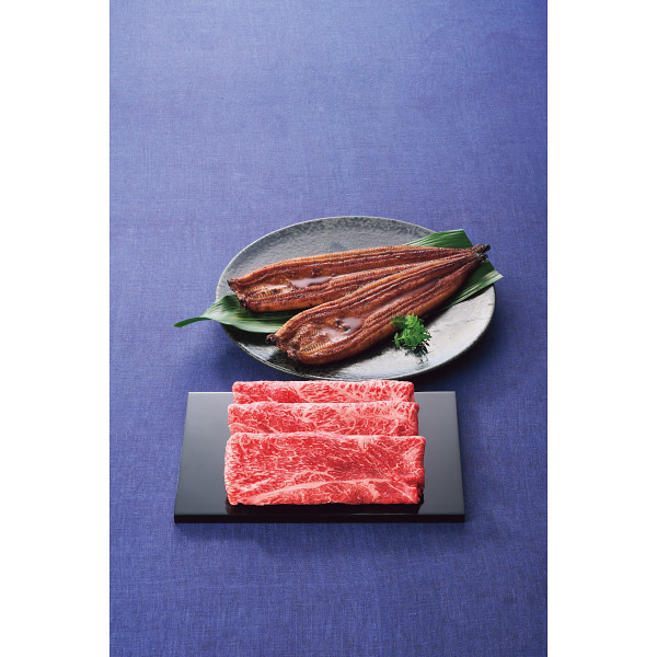 【アプリＣＰ】神戸ビーフ（モモすき焼き肉）＆鹿児島県産うなぎ蒲焼セットのサムネイル画像2