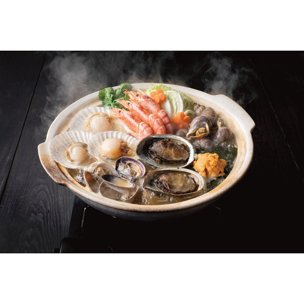貝出汁たっぷり海鮮浜鍋のサムネイル画像1