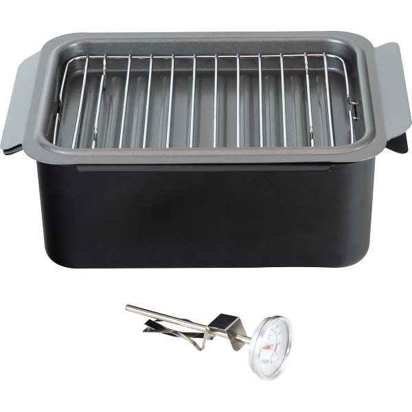 ポコフリット　角型揚げ鍋ワイド（温度計・アミ付）のサムネイル画像1