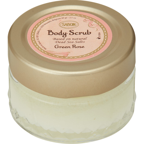 ＳＡＢＯＮ　シャワーオイル５０ｍｌ＆ボディスクラブ６０ｇ＆オーガニックタオル グリーン・ローズのサムネイル画像1