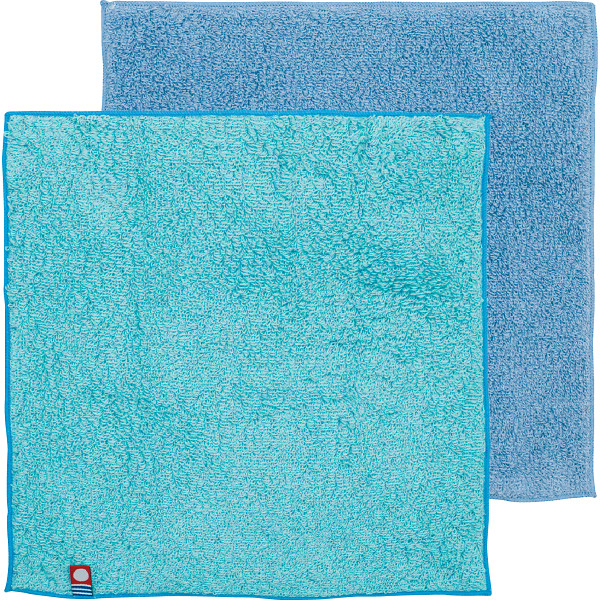 デイリープレーリー　リバーシブルタオルハンカチ ブルーのサムネイル画像1