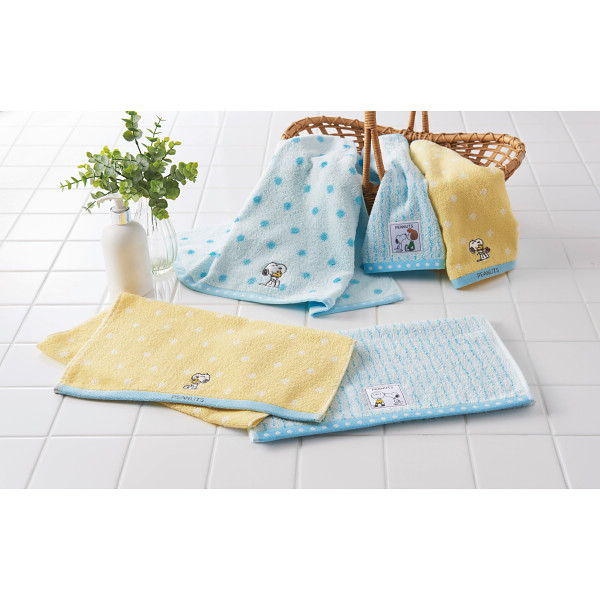 スヌーピーハグ　フェイスタオル２枚セットのサムネイル画像1