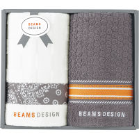 ＢＥＡＭＳ　ＤＥＳＩＧＮ　フェイスタオル２枚セット