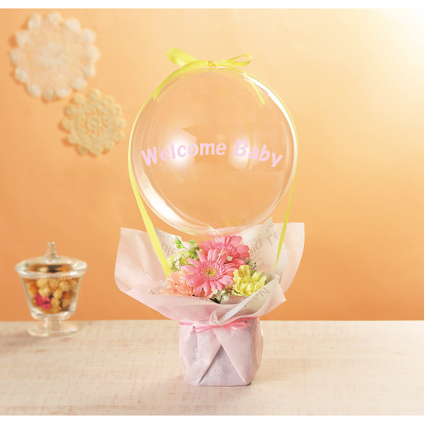 フラワー×バルーンアレンジ　ウェルカムベビーのサムネイル画像1