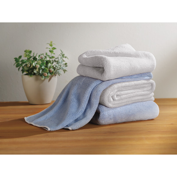 生活時間を確保するタイパタオル　スリムバスタオル ブルーのサムネイル画像3