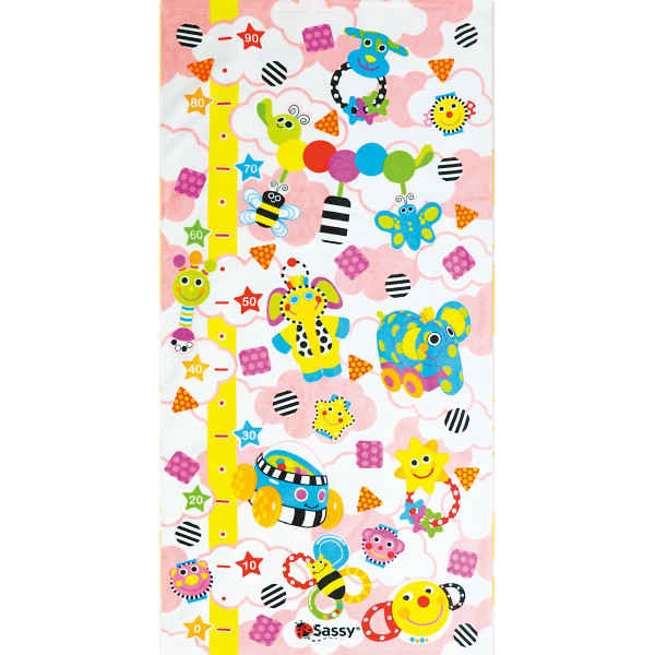 バスケット　身長計　ビタット　ギフトセット（お名入れ） ピンクのサムネイル画像2