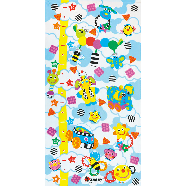 バスケット　身長計　ビタット　ギフトセット（お名入れ） ブルーのサムネイル画像1