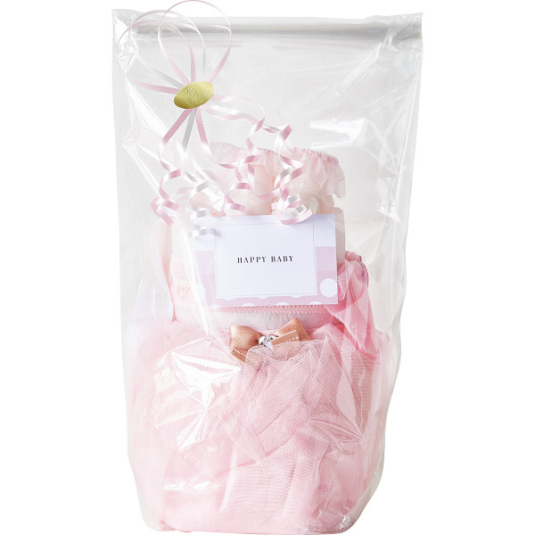 ドレス　おむつケーキ ピンクのサムネイル画像1