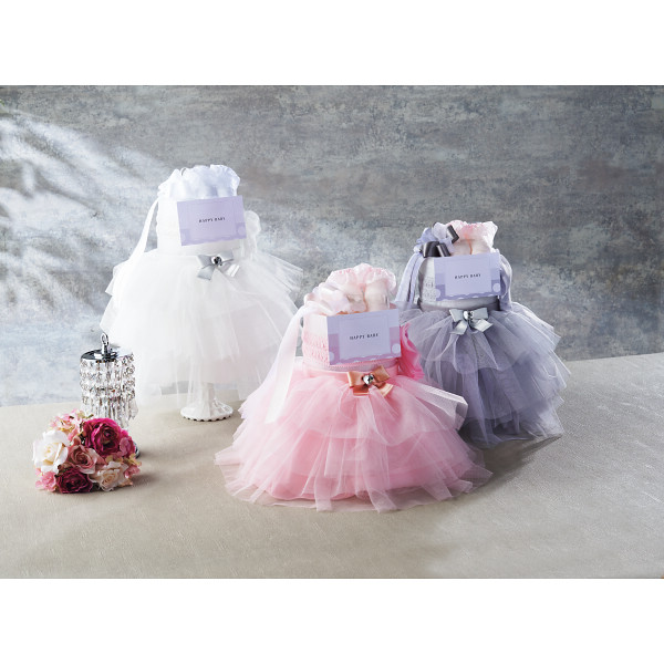 ドレス　おむつケーキ ピンクのサムネイル画像2