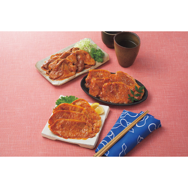 「賛否両論」　こだわり三種の味付け豚ロースギフトのサムネイル画像1