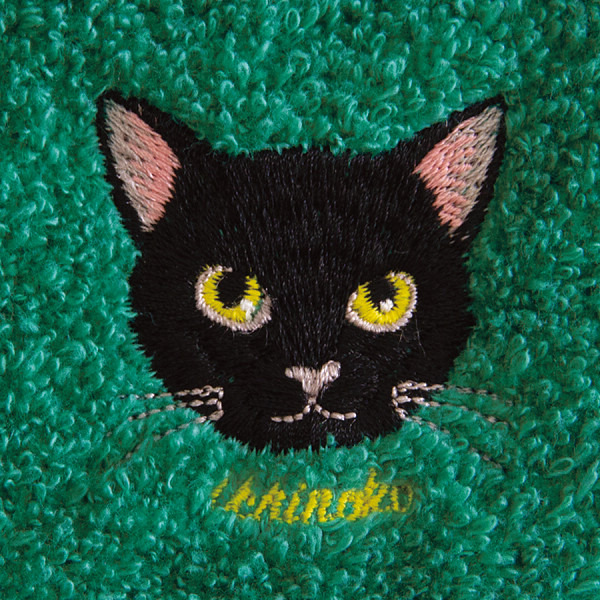 Ｕｃｈｉｎｏｋｏ　ｍａｔｅ　コットンハンカチ クロネコのサムネイル画像3