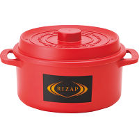ライザップ　ココット型電子レンジ用鍋　レッド