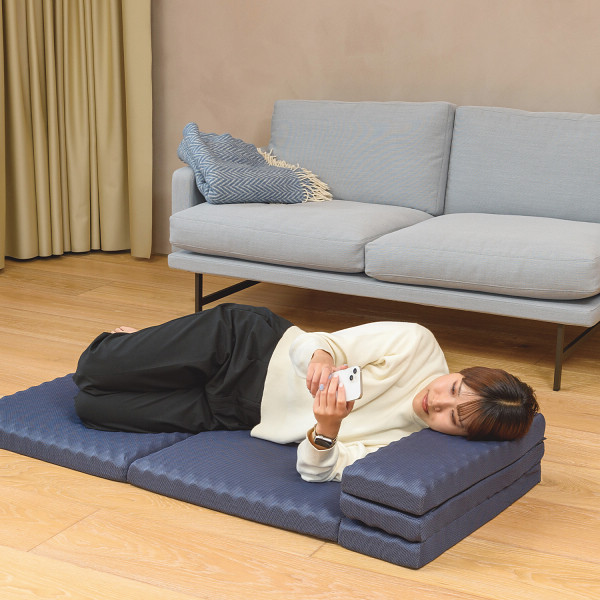 ｎｉｓｈｉｋａｗａ　ごろ寝マット　スイート ネイビーのサムネイル画像2