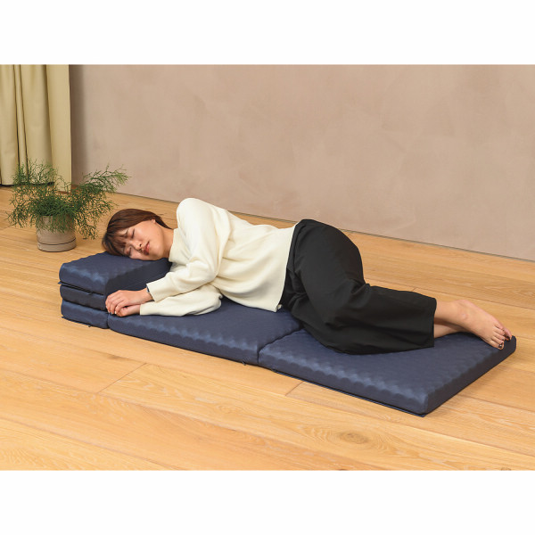 ｎｉｓｈｉｋａｗａ　ごろ寝マット　スイート ネイビーのサムネイル画像4