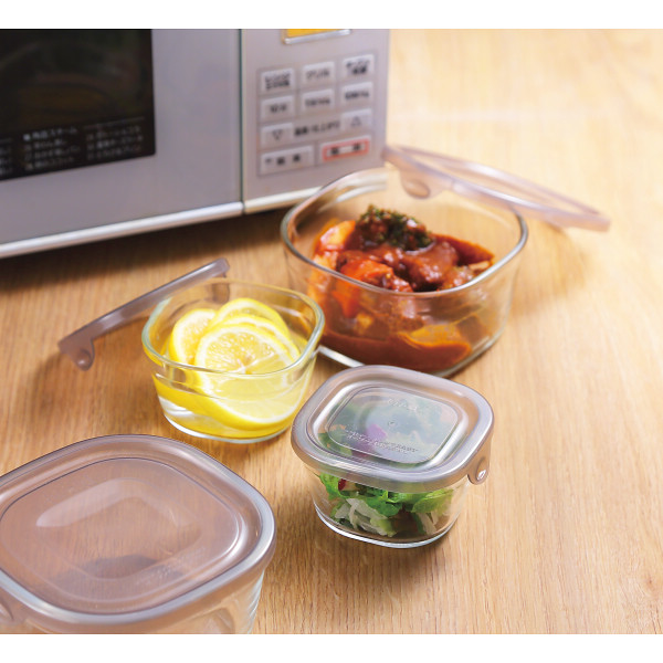 イワキ　パック＆レンジ角型４点セットのサムネイル画像1