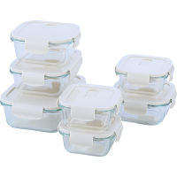 マジクック　レンジ対応　耐熱ガラス容器　７点セット