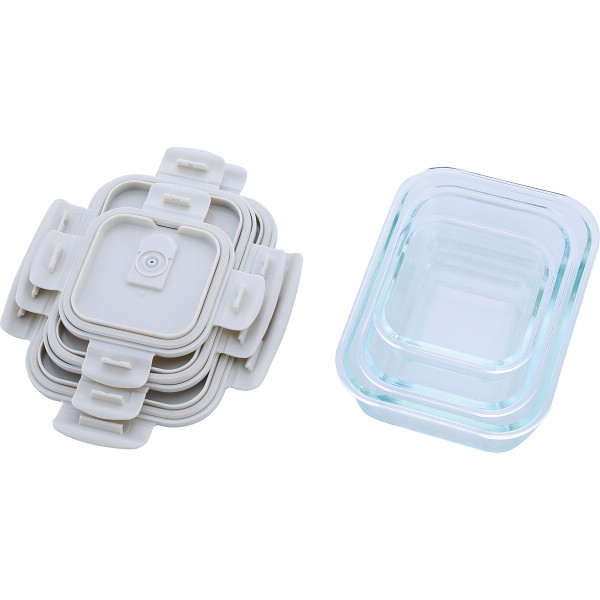 マジクック　レンジ対応　耐熱ガラス容器　９点セットのサムネイル画像7