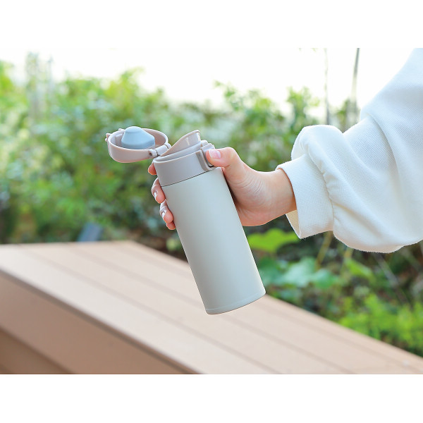 モルン　軽量ワンタッチステンレスボトル（３５０ｍｌ） クールグレイのサムネイル画像3