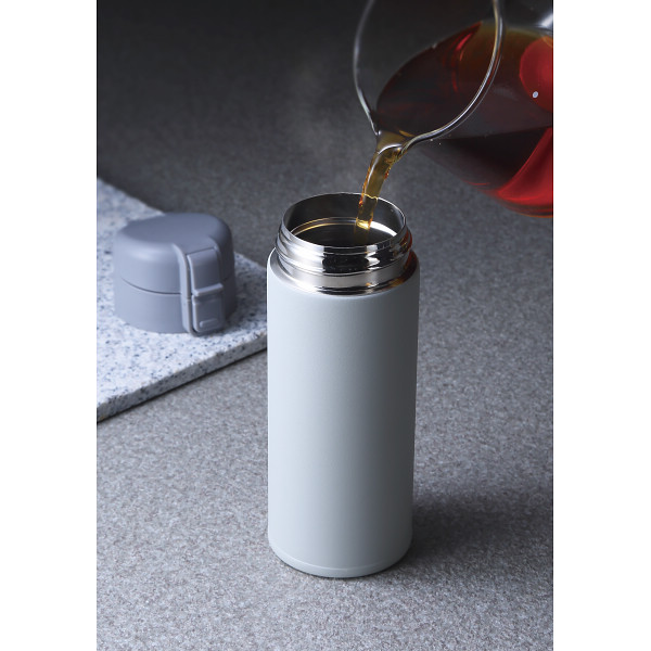 モルン　軽量ワンタッチステンレスボトル（３５０ｍｌ） クールグレイのサムネイル画像5