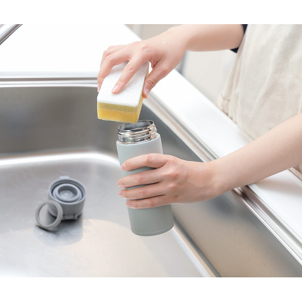 モルン　軽量ワンタッチステンレスボトル（３５０ｍｌ） クールグレイのサムネイル画像6