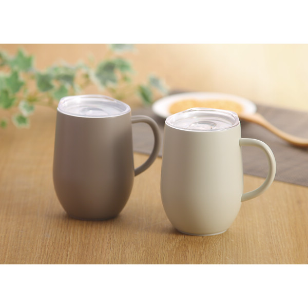 モルン　セラミック加工ステンレスマグ　滑り止め付 モカのサムネイル画像3