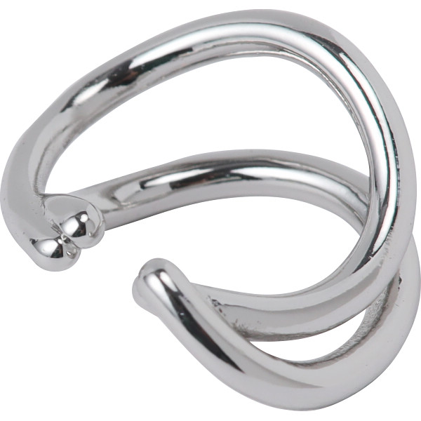 ミチコ　ロンドン　コシノ　ダブルメタルラインイヤーカフ シルバーのサムネイル画像1