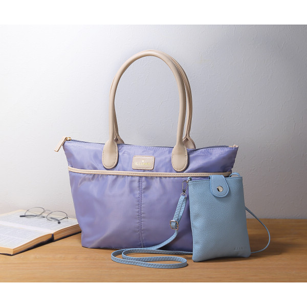 イルムス　ハンドバッグ・スマホポシェットセット ライトブルーのサムネイル画像2