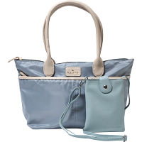 イルムス　ハンドバッグ・スマホポシェットセット ライトブルー 