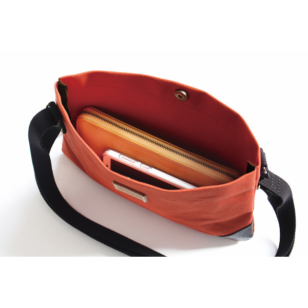 ＨａＬ　倉敷産帆布×姫路レザー　Ａライントート＆サコッシュ テラコッタのサムネイル画像2