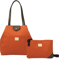 ＨａＬ　倉敷産帆布×姫路レザー　Ａライントート＆サコッシュ テラコッタ 