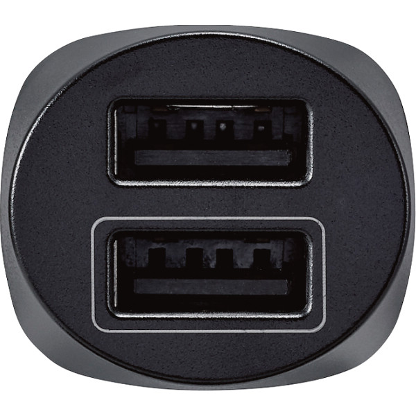 エレコム　シガーチャージャー　１２Ｗ　ＵＳＢ－Ａ×２ ブラックのサムネイル画像1