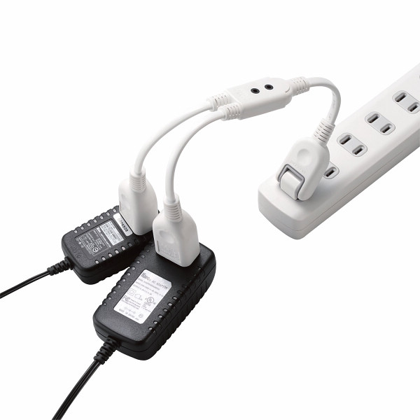 エレコム　ＡＣアダプタ接続ケーブル　２０ｃｍ ホワイトのサムネイル画像1