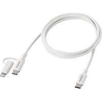 エレコム　２ｉｎ１ケーブル　ＵＳＢ－Ｃ＋Ｌｉｇｈｔｎｉｎｇ　１ｍ