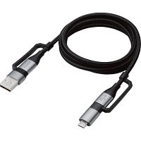 エレコム　４ｉｎ１　ＵＳＢケーブル　１．０ｍ　Ａ＋Ｃ／ＭｉｃｒｏーＢ＋Ｃ