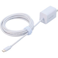 エレコム　Ｔｙｐｅ－Ｃ充電器　ＰＤ２０Ｗ　ケーブル一体型　２．５ｍ
