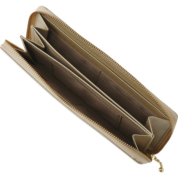 クリオブルー　ラウンドファスナー財布 ゴールドのサムネイル画像1